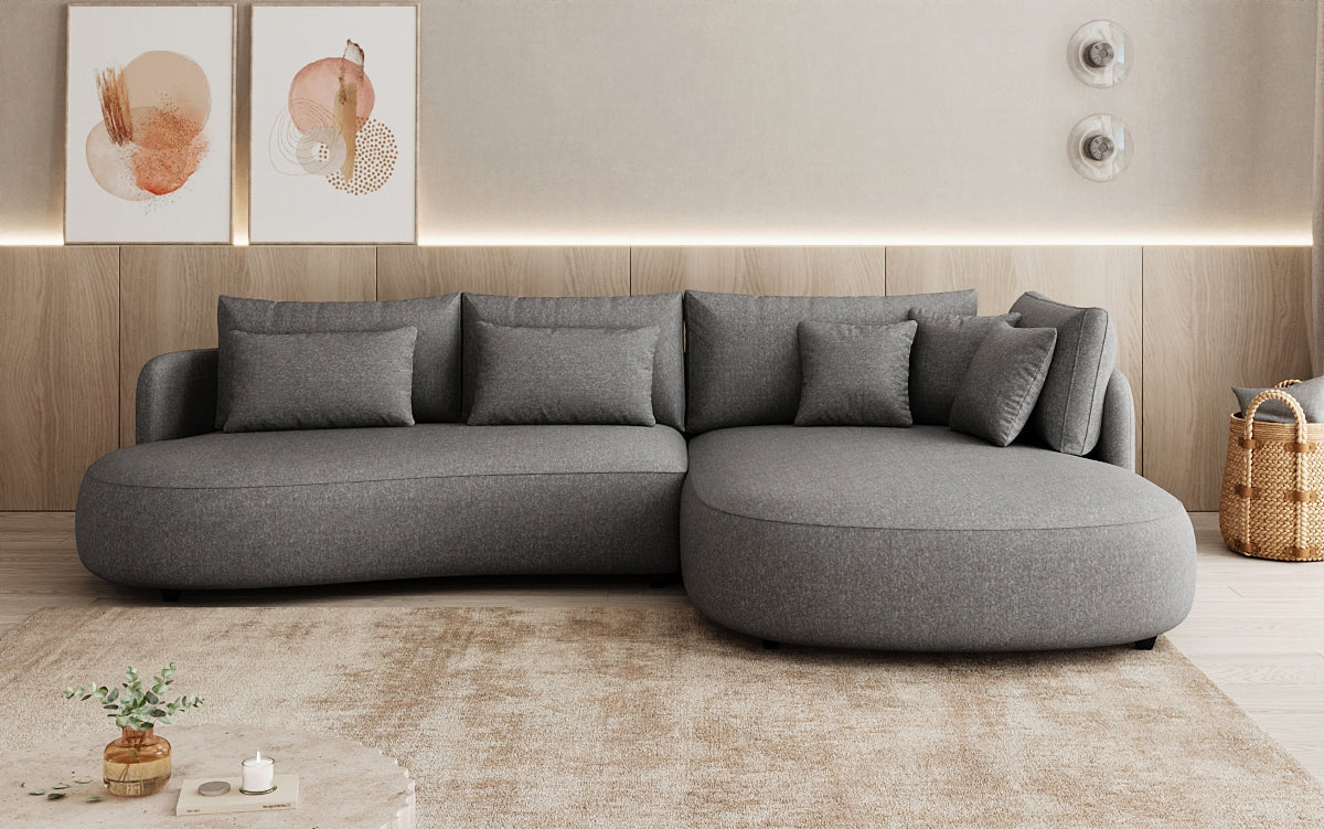 Designer Ecksofa Ando Mini  in Strukturstoff