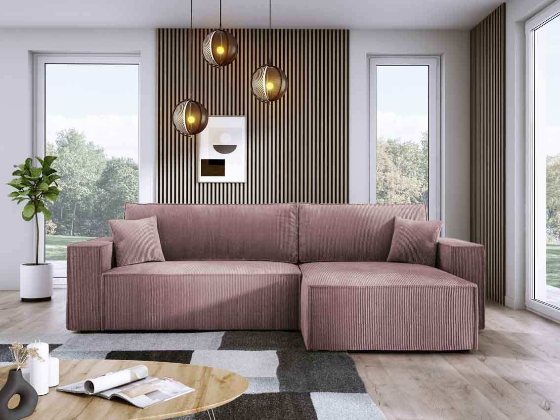 Designer Sofa Velanova mit Schlaffunktion und Stauraum