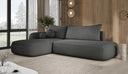 Designer Ecksofa Babu Bouclé mit Schlaf- und Klappfunktion