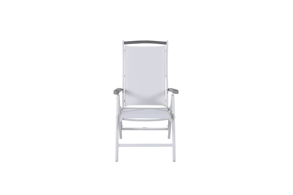 2er Set - Gartenstuhl Kara - Gestell aus Aluminium, Sitzfläche aus Textilene, verstellbar