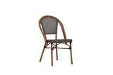 2er Set Gartenstuhl Niva - ein braun-schwarzer Stuhl aus Aluminium