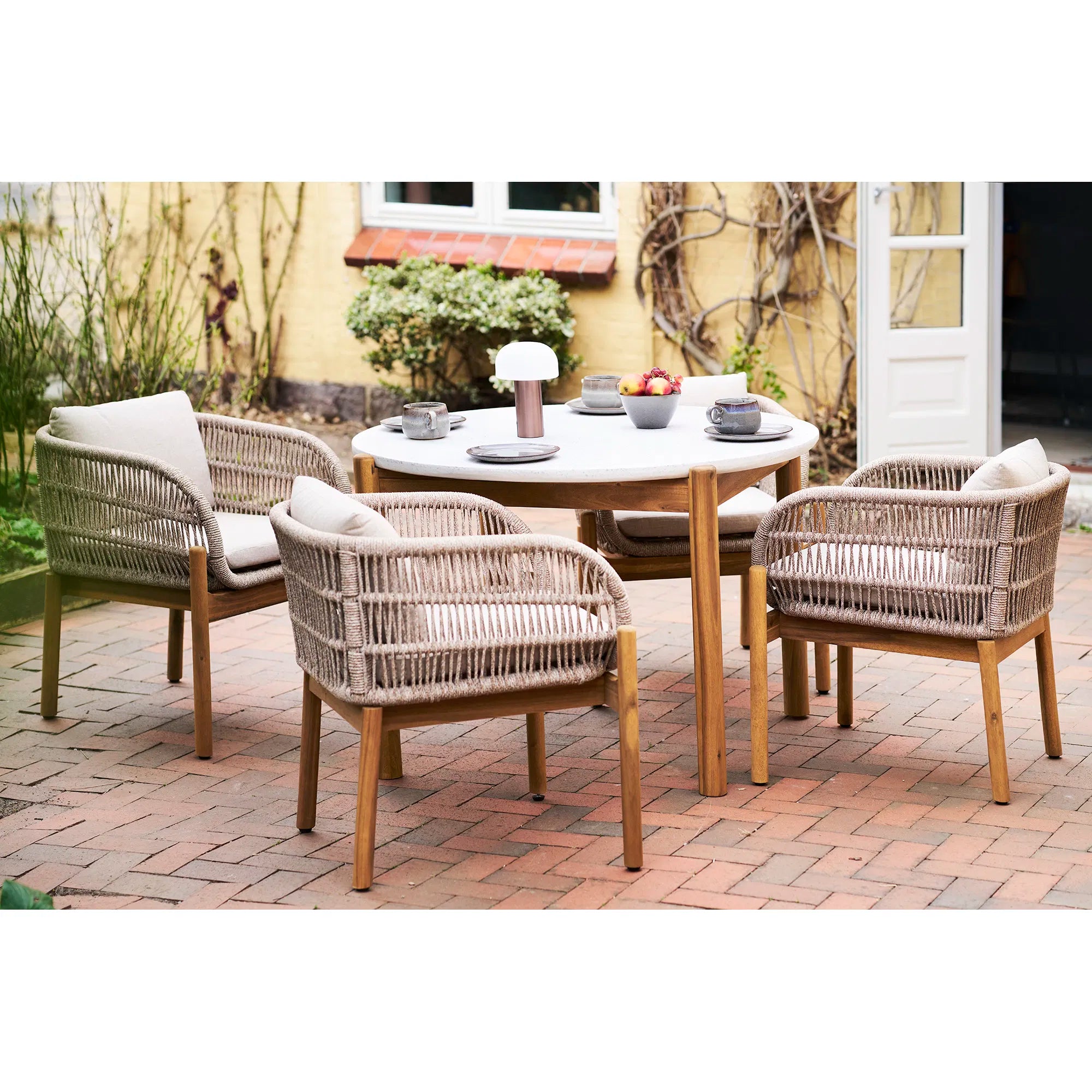 2er Set - Gartenstuhl Sorrento aus Akazienholz