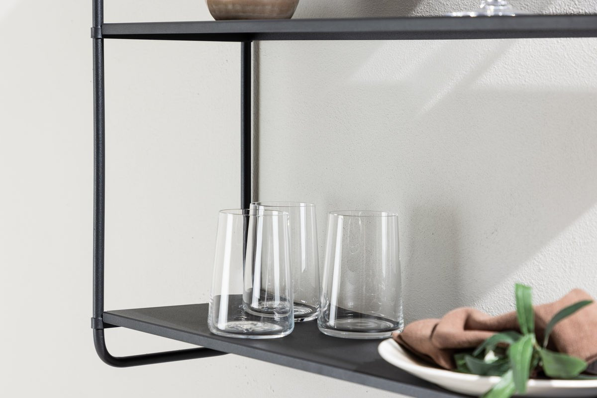 Wandregal Lyon – Wandregal in Beige oder Schwarz, klein & groß