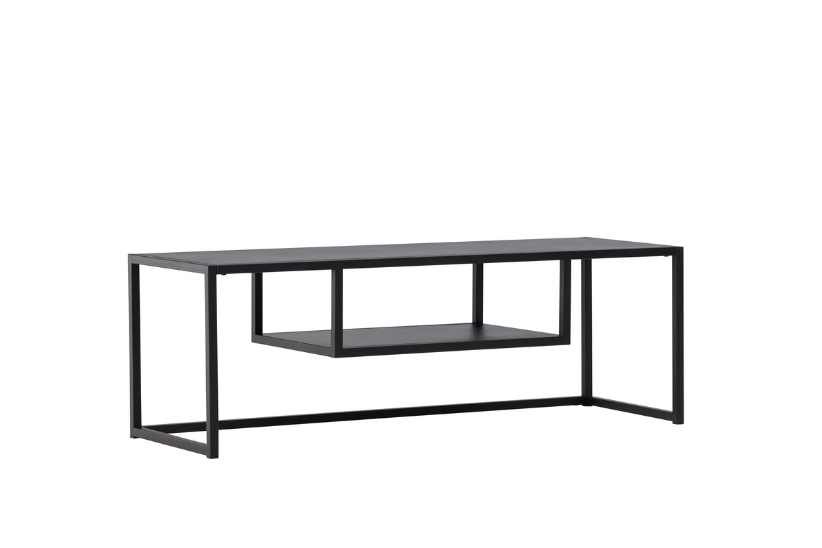 Designer TV-Lowboard Arvigo – Beige/Schwarz, Matt, aus Stahl