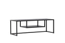 Designer TV-Lowboard Arvigo – Beige/Schwarz, Matt, aus Stahl