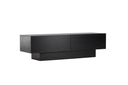 Designer TV-Lowboard Avento – Schwarz, Matt, mit Mittelfuß