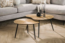 Couchtisch Tavino - 2er Set in Nierenform in der Farbe Antikbronze