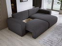 Designer Ecksofa Carl Cord mit Schlaf- und Klappfunktion