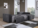 Designer Ecksofa Velanova mit Schlaffunktion und Stauraum aus Cord