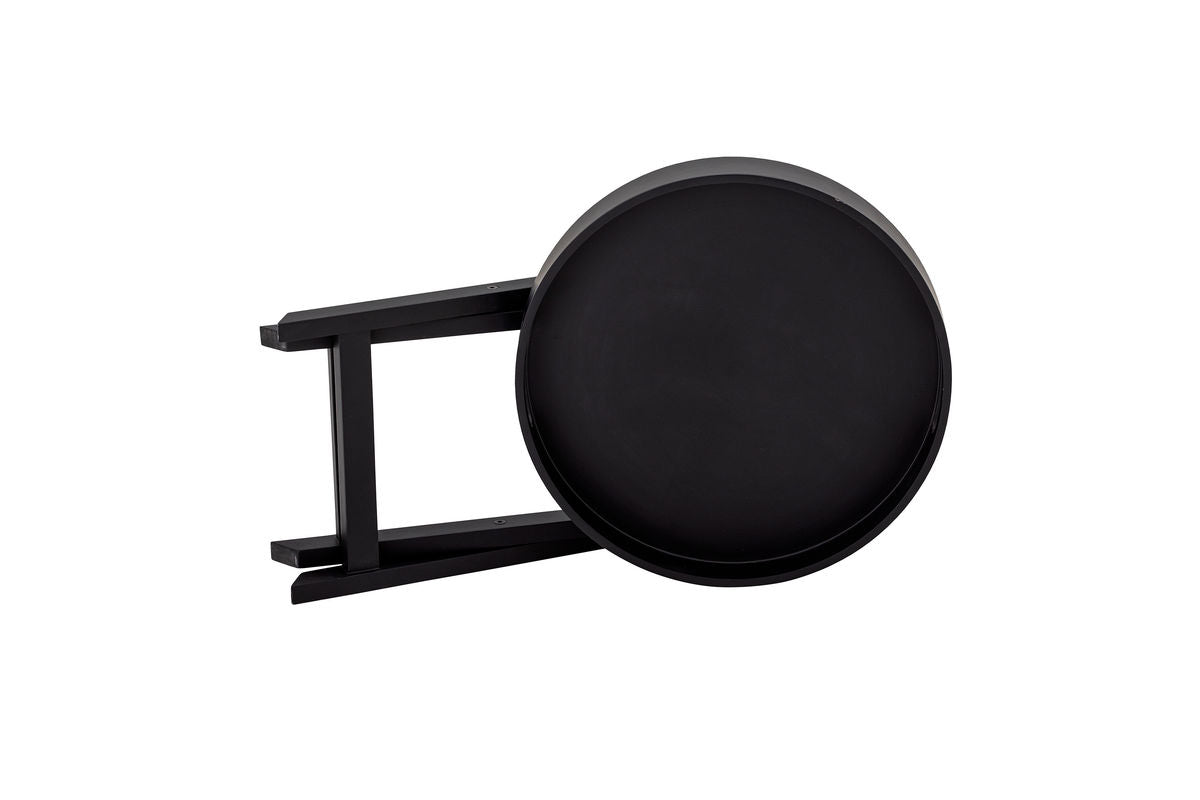 Beistelltisch Sora – Holztablett in Schwarz