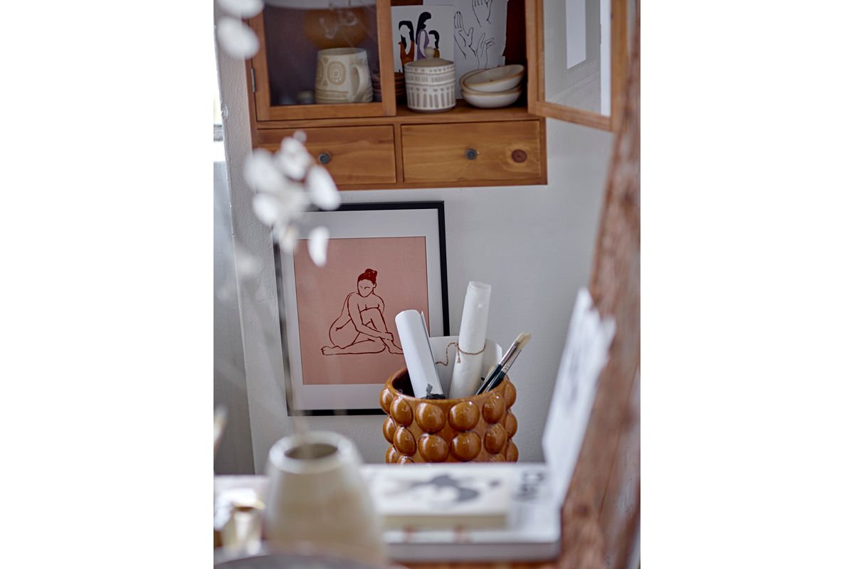 Vase "JONI" - bemaltes Steingut