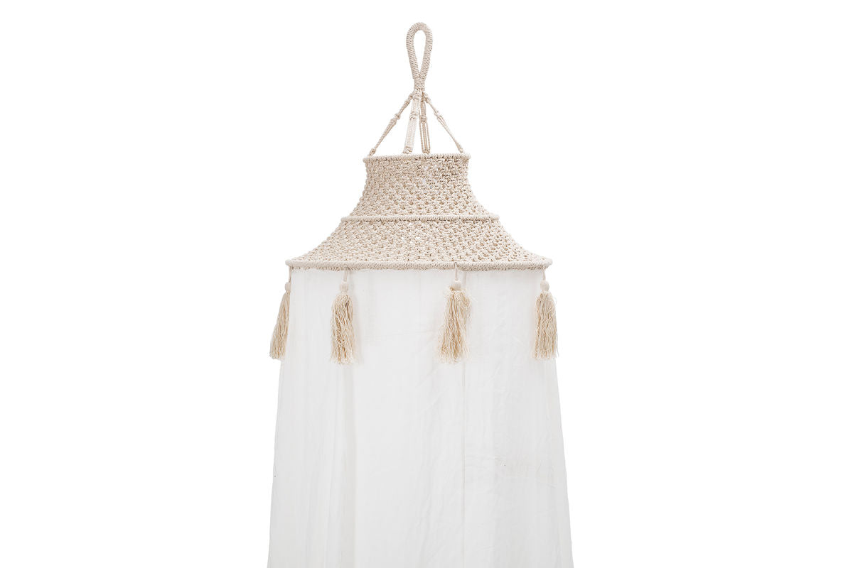 Baldachin Kiara - luftiger Betthimmel in Weiß fürs Kinderzimmer