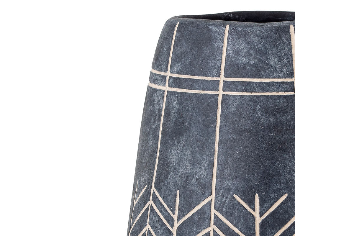 Vase "Sorell" - braune Keramikvase