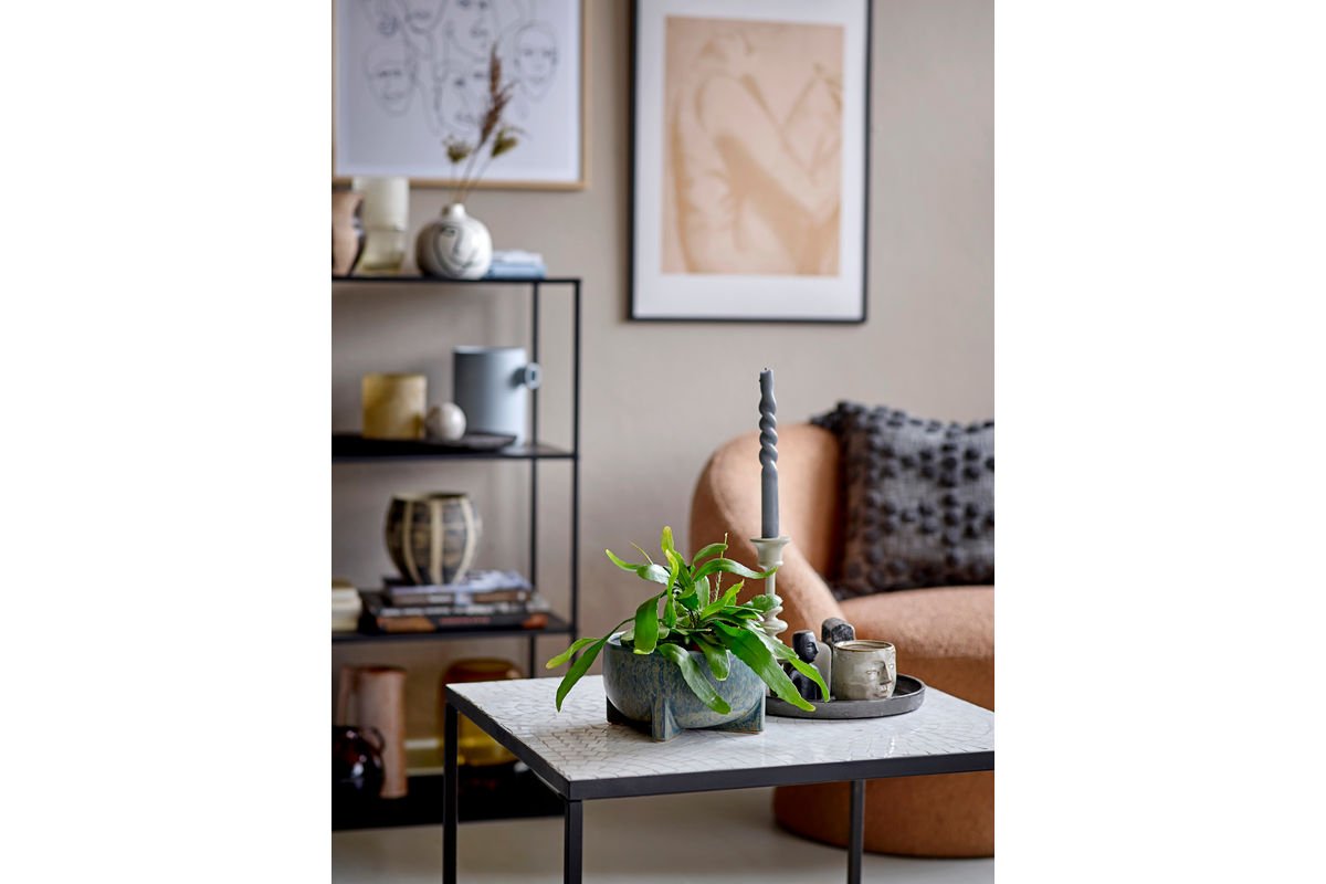 Vase „Azura“ – Steingut in Blau