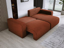Designer Ecksofa Carl Cord mit Schlaf- und Klappfunktion