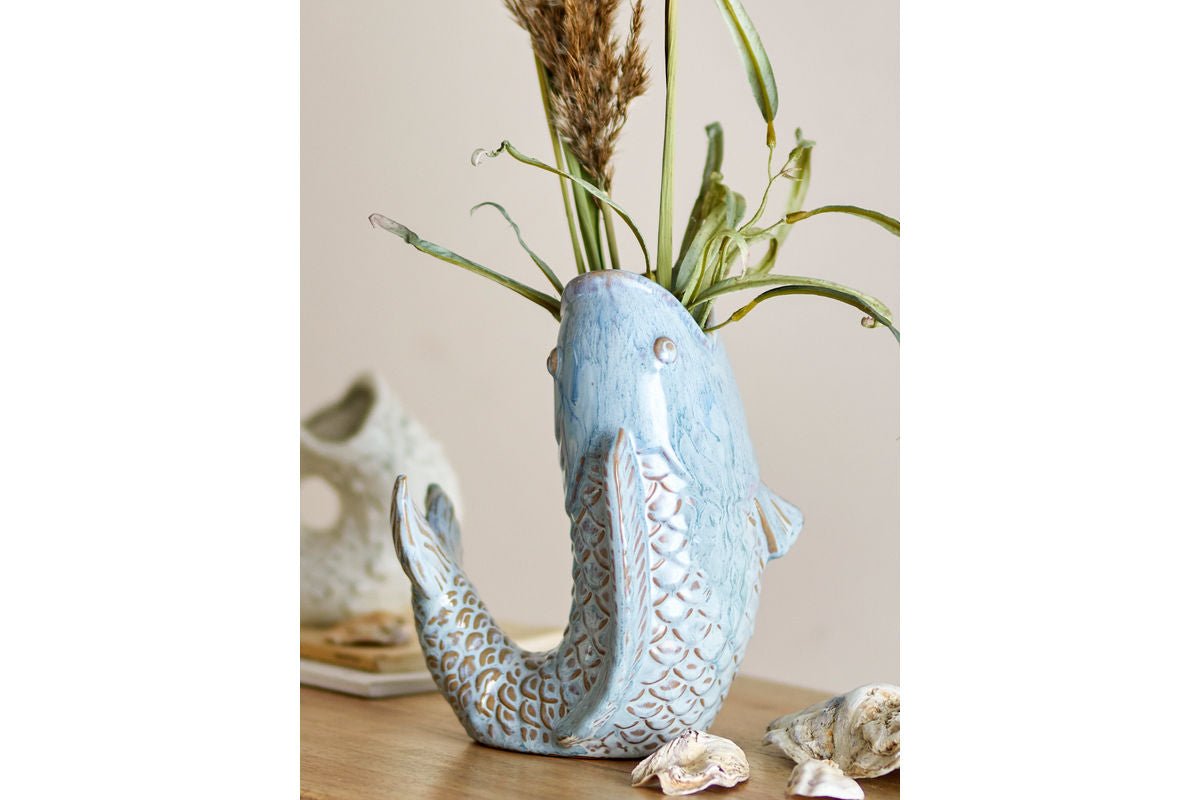 Vase „Springfish“ – aus Steingut