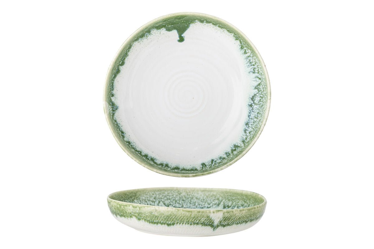 Servierplatte Vellin – aus Steingut mit reaktiver Glasur