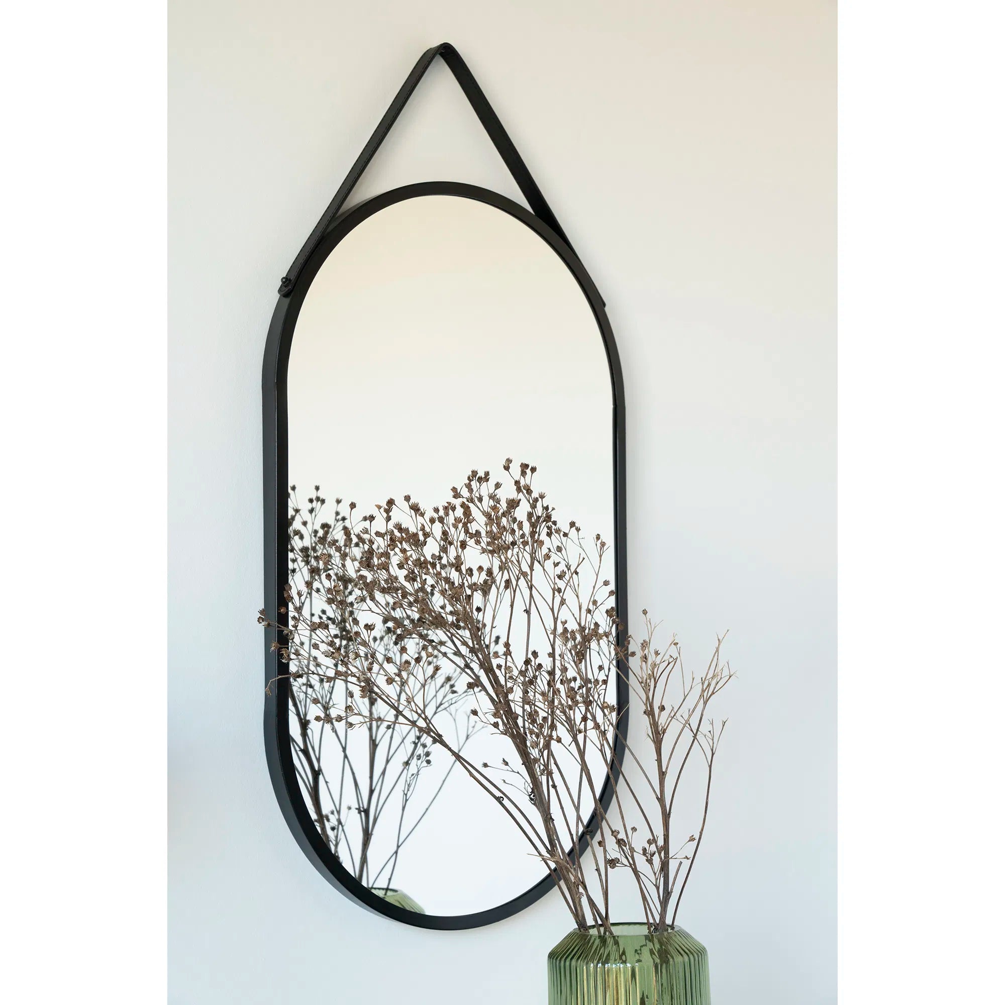 Spiegel Levanto – Hängespiegel mit schwarzem Rahmen (35×60 cm)
