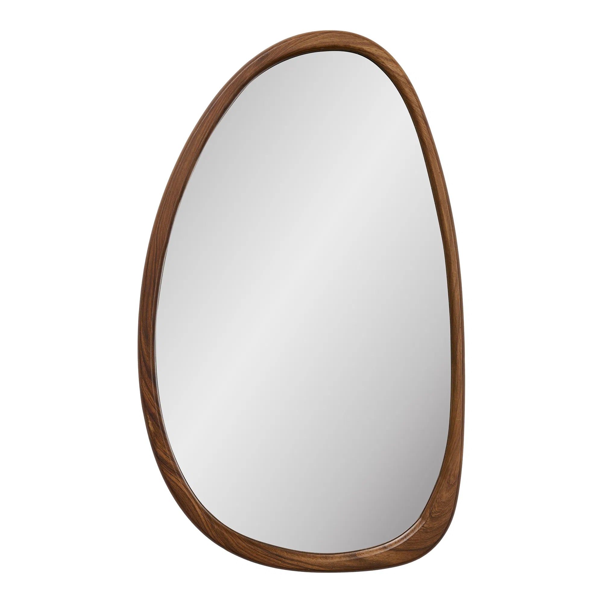 Spiegel Ardano XL – Organische Form im Holz-Look (38,5×64,5 cm)
