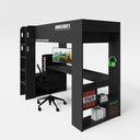 Minecraft Gaming-Hochbett BaseCamp mit Schreibtisch & Regal