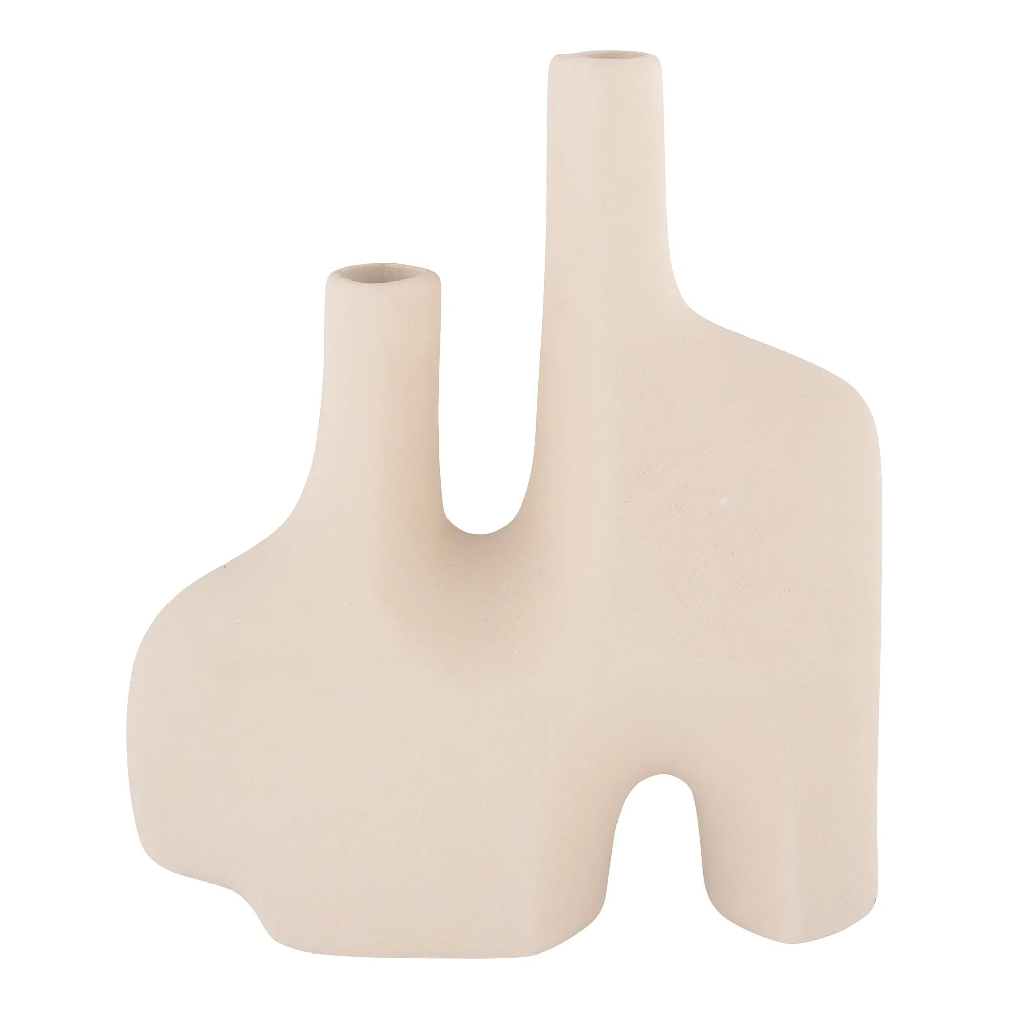 Vase „Sorelia“ – Sandfarbenes Keramik-Design
