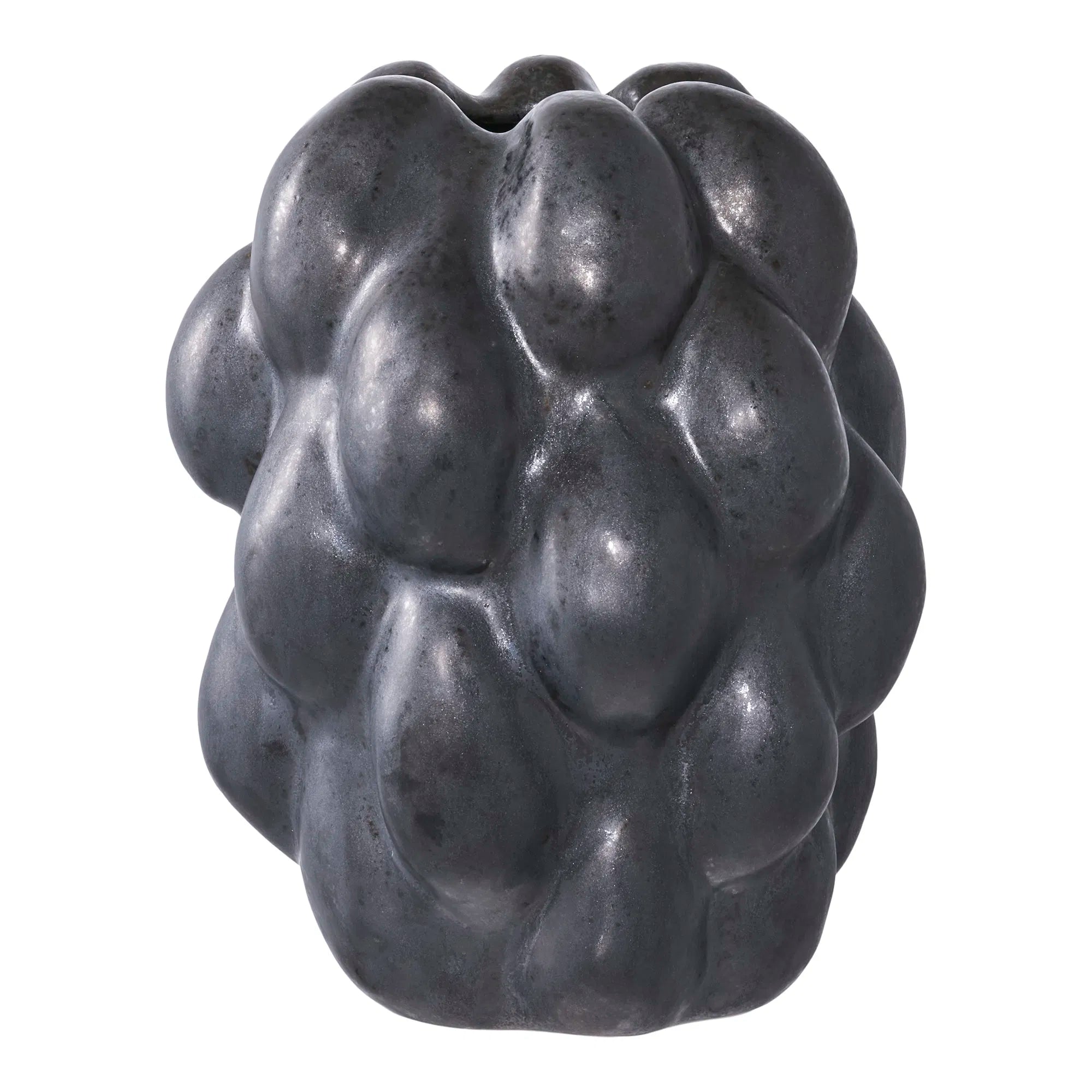 Vase „Noirberry“ – Schwarze Keramik mit organischer Struktur