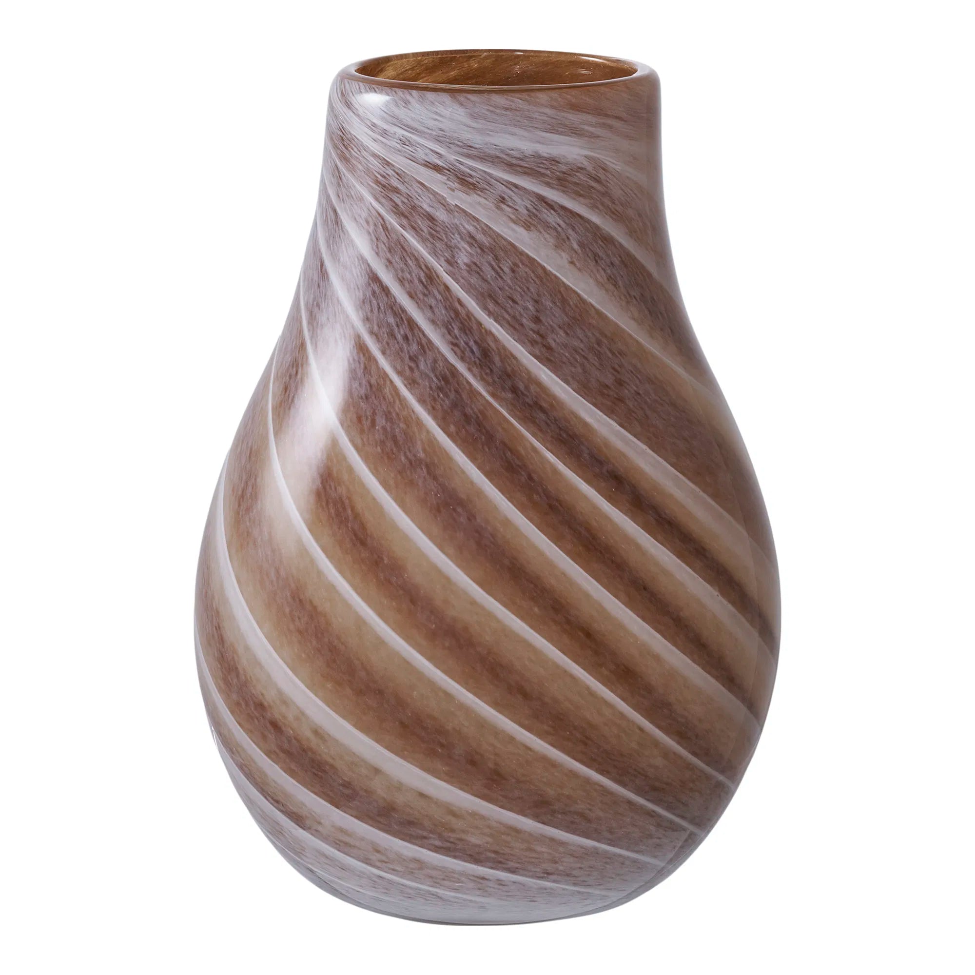 Vase „Liora“ – Glas in warmem Braunton