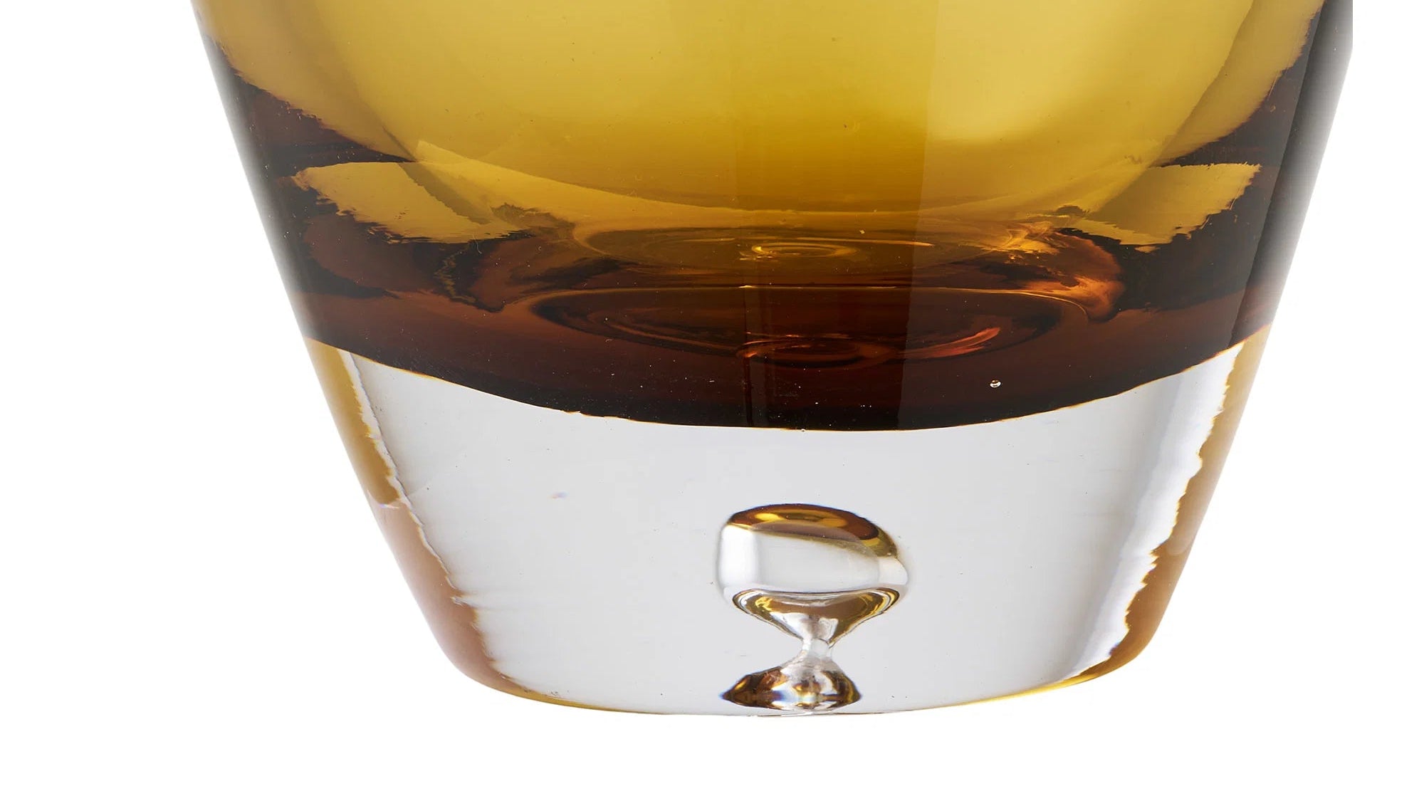 Vase Finn - aus gold-orangem Glas