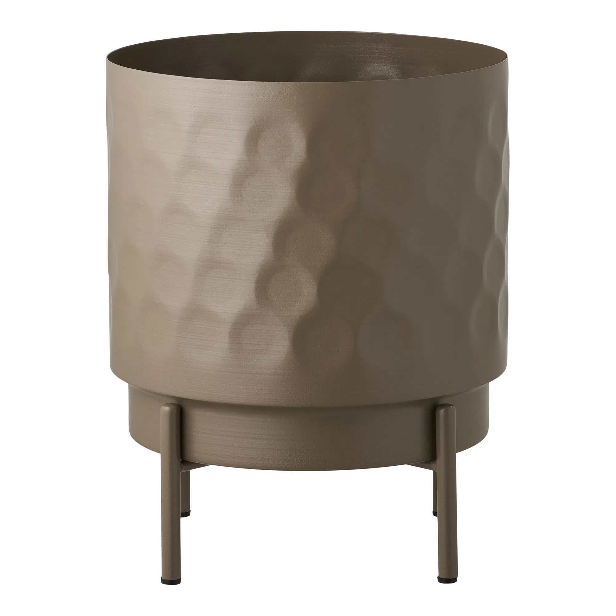 Blumentopf „Ravira“ – Stahl in elegantem Braun