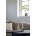 Kerzenhalter-Set "Traverno Duo" – Naturstein-Design aus Travertin
