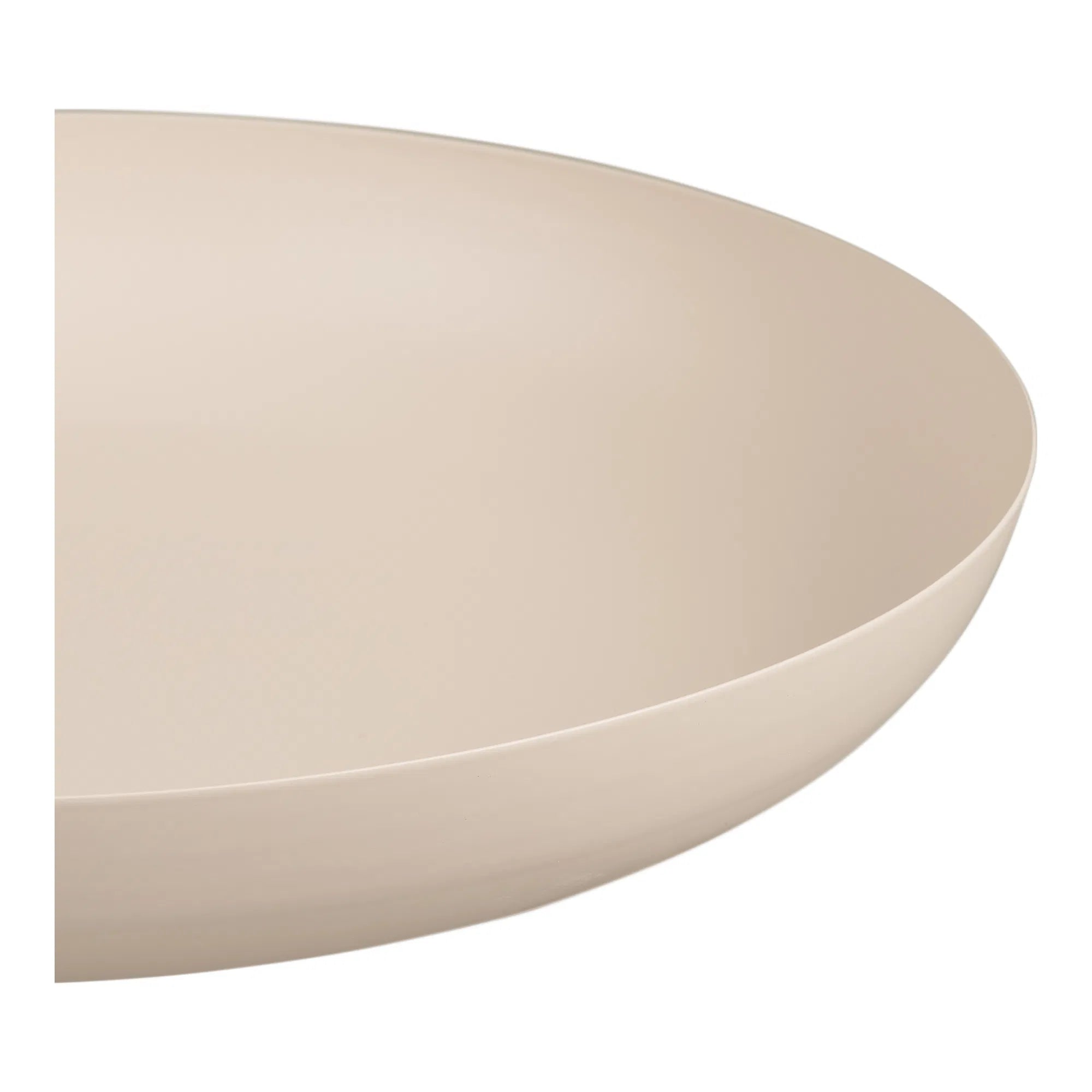 Servierplatte Eirvella – aus Metall in beige