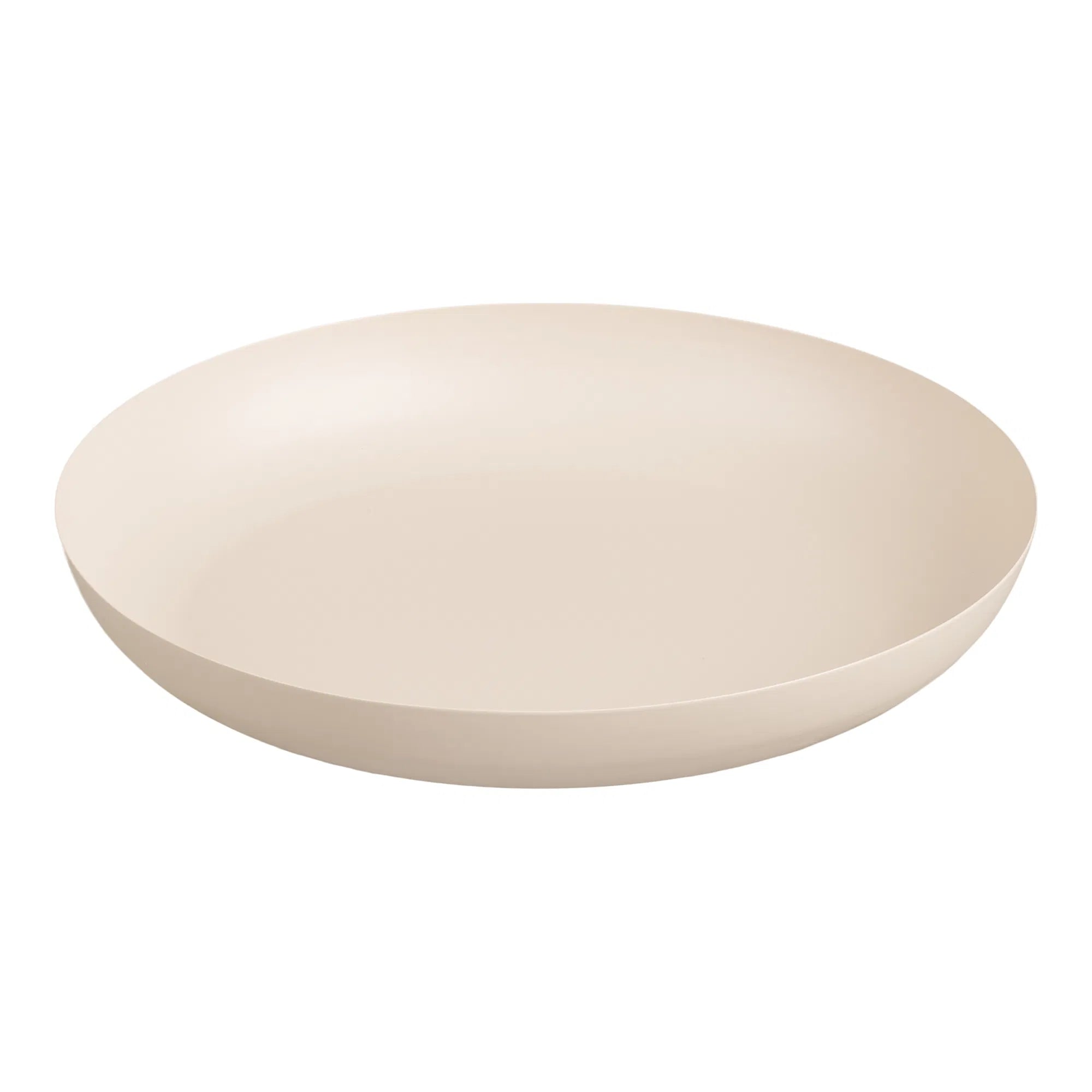 Servierplatte Eirvella – aus Metall in beige