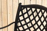 4er Set Gartenstuhl Auri - ein schlichter schwarzer Stuhl aus Aluminium