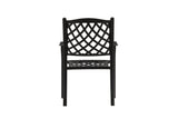 4er Set Gartenstuhl Auri - ein schlichter schwarzer Stuhl aus Aluminium