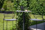4er Set - Gartenstuhl Como aus Metall Schwarz