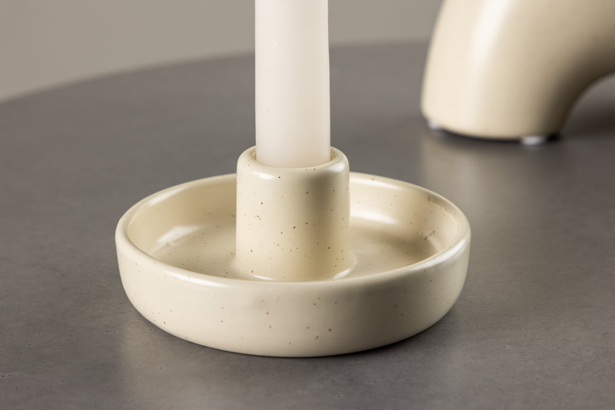 Kerzenhalter Holmes - Ø11 cm aus Steinzeug in wahlweise 3 Farben