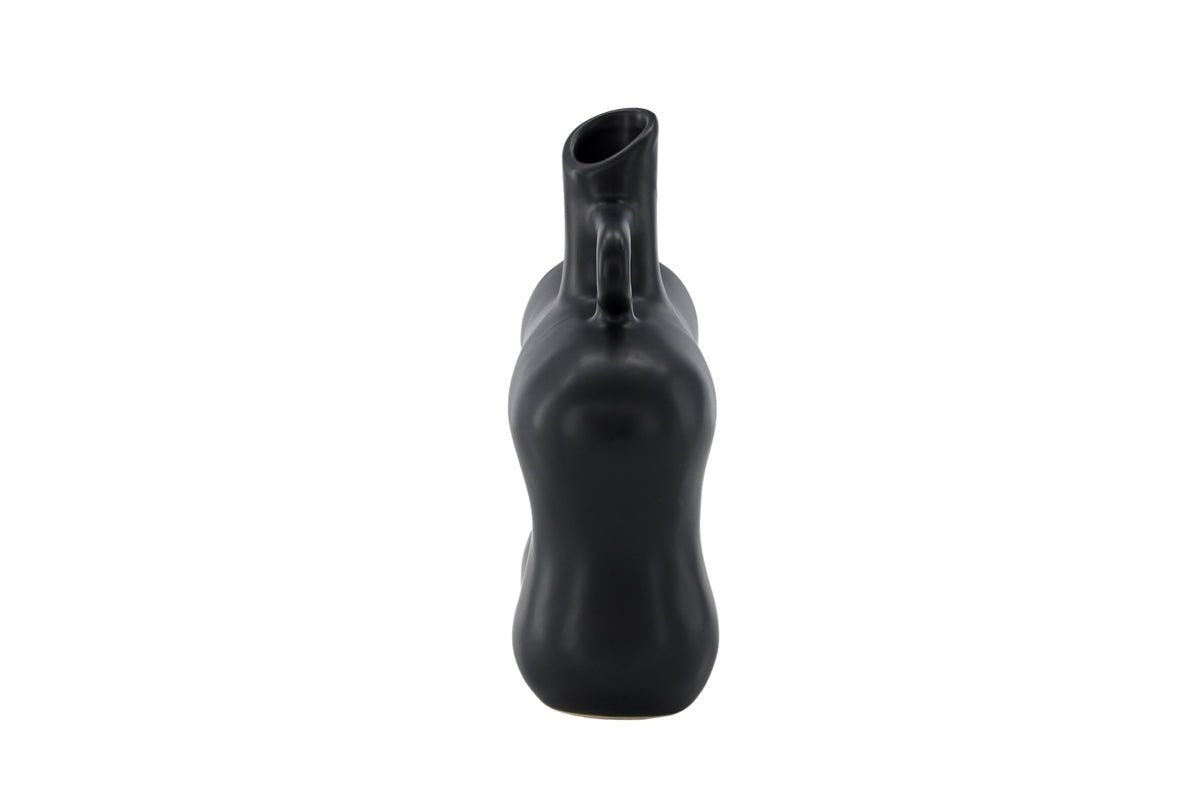 Vase Calvera 19 cm – Skulpturales Designobjekt in Weiß oder Schwarz