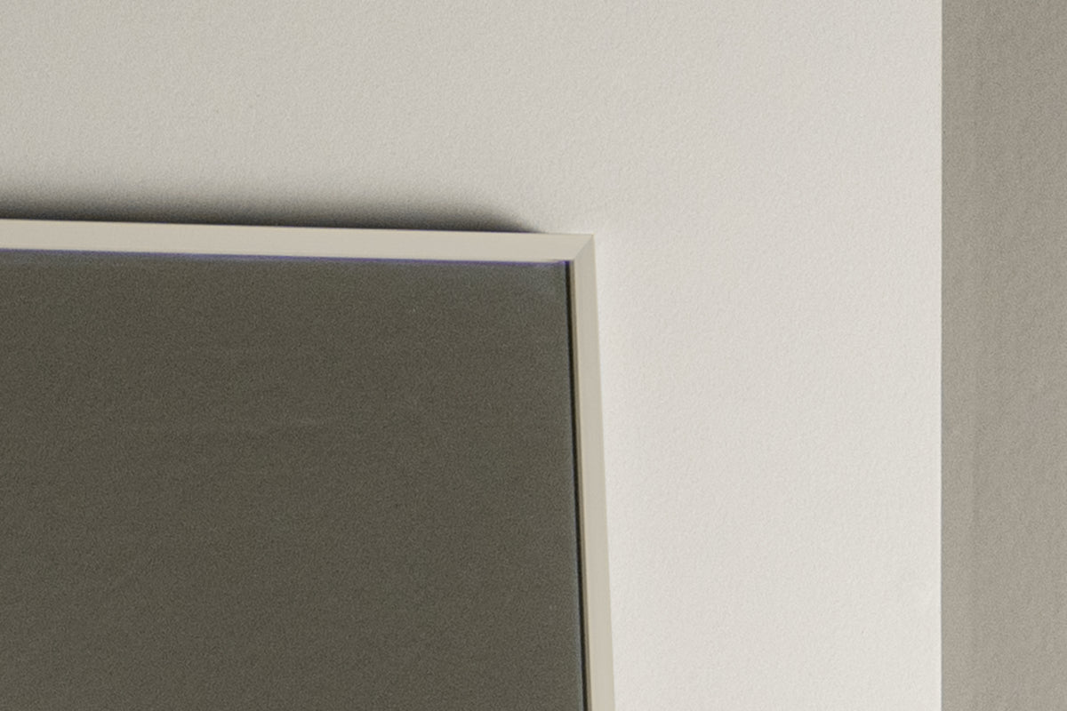 Spiegel Morini – mit Aluminiumrahmen in Beige oder Silber