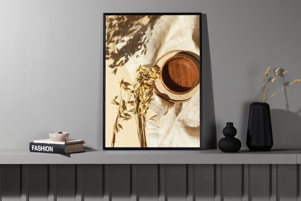 Poster Weizengold aus hochwertigem Papier