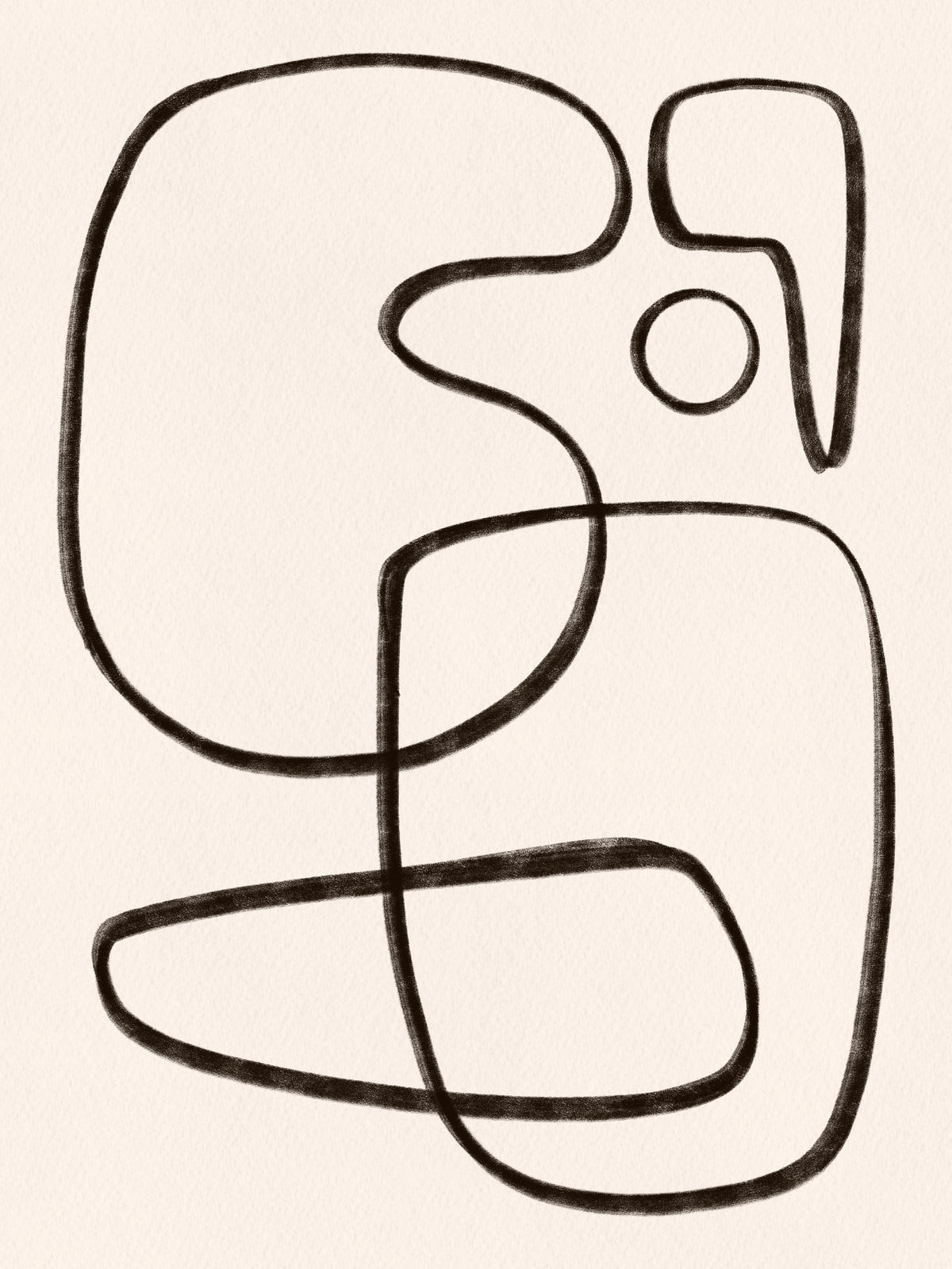 Poster Fine Line Qualitätsdruck auf Papier