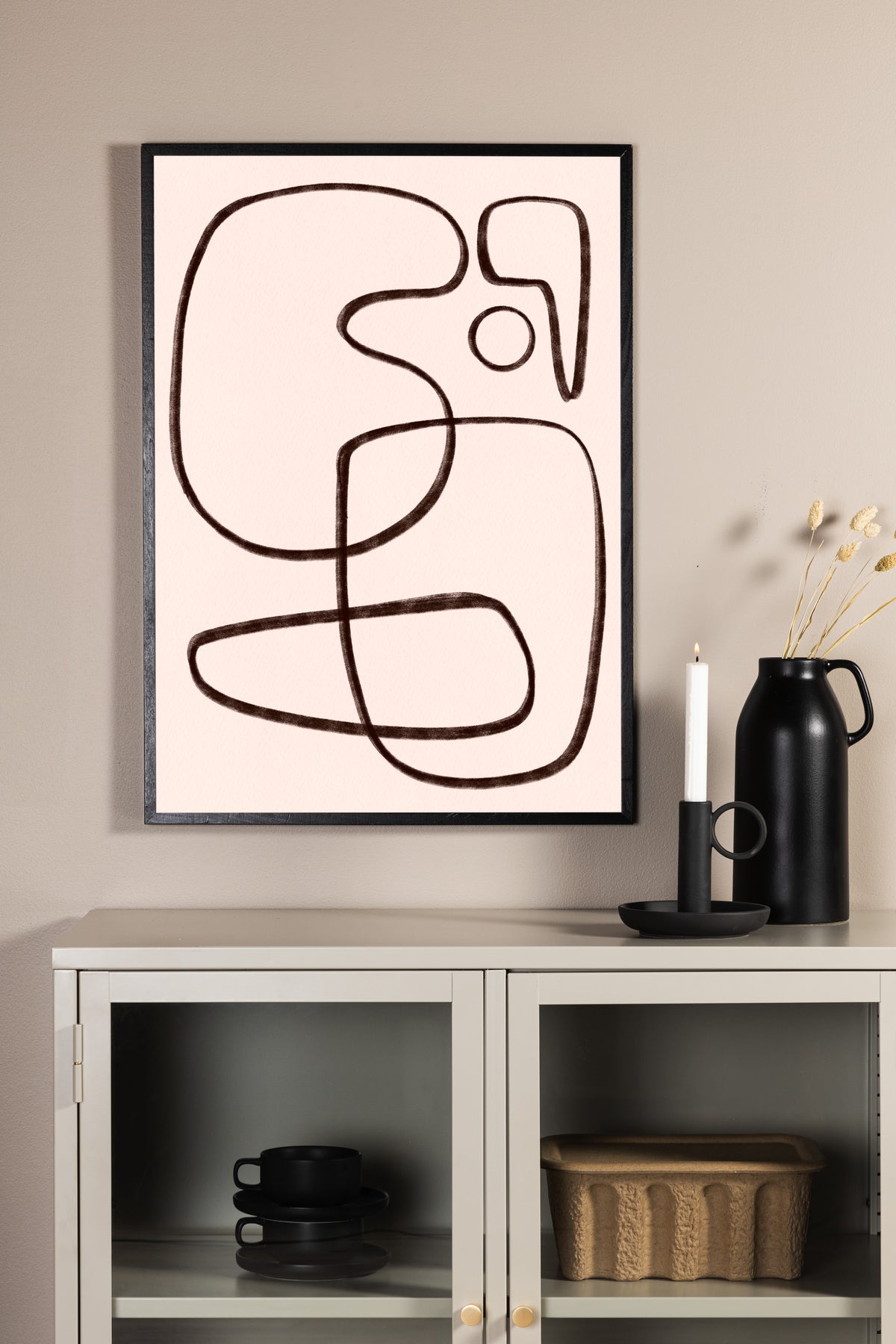 Poster Fine Line Qualitätsdruck auf Papier