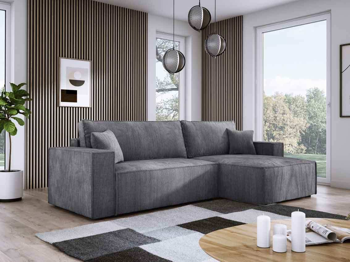 Designer Sofa Velanova mit Schlaffunktion und Stauraum