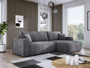 Designer Ecksofa Velanova mit Schlaffunktion und Stauraum aus Cord