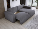 Designer Ecksofa Carl Cord mit Schlaf- und Klappfunktion