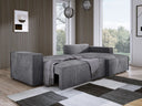 Designer Ecksofa Velanova mit Schlaffunktion und Stauraum aus Cord