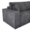 Designer Ecksofa Velanova mit Schlaffunktion und Stauraum aus Cord