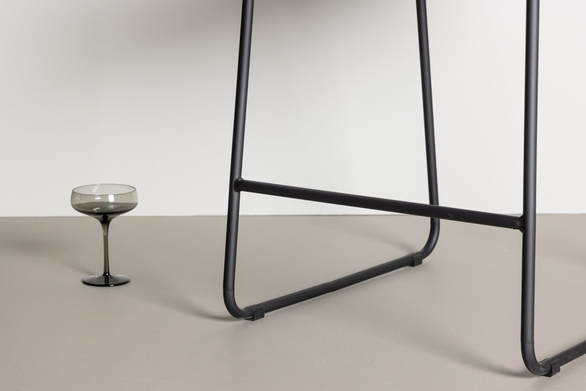 2er Set - Barhocker Bombay mit Bouclé-Sitz