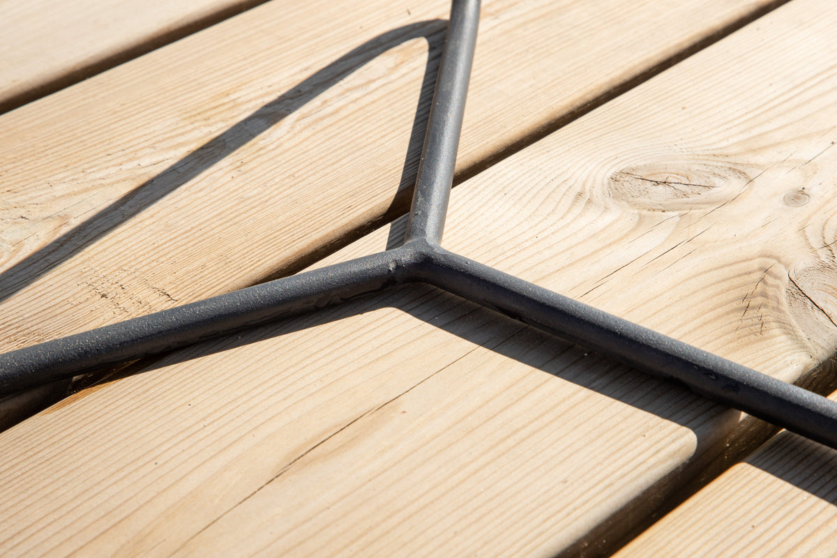 Garten Beistelltisch Moeve -  Ø40 aus schwarzem Stahl