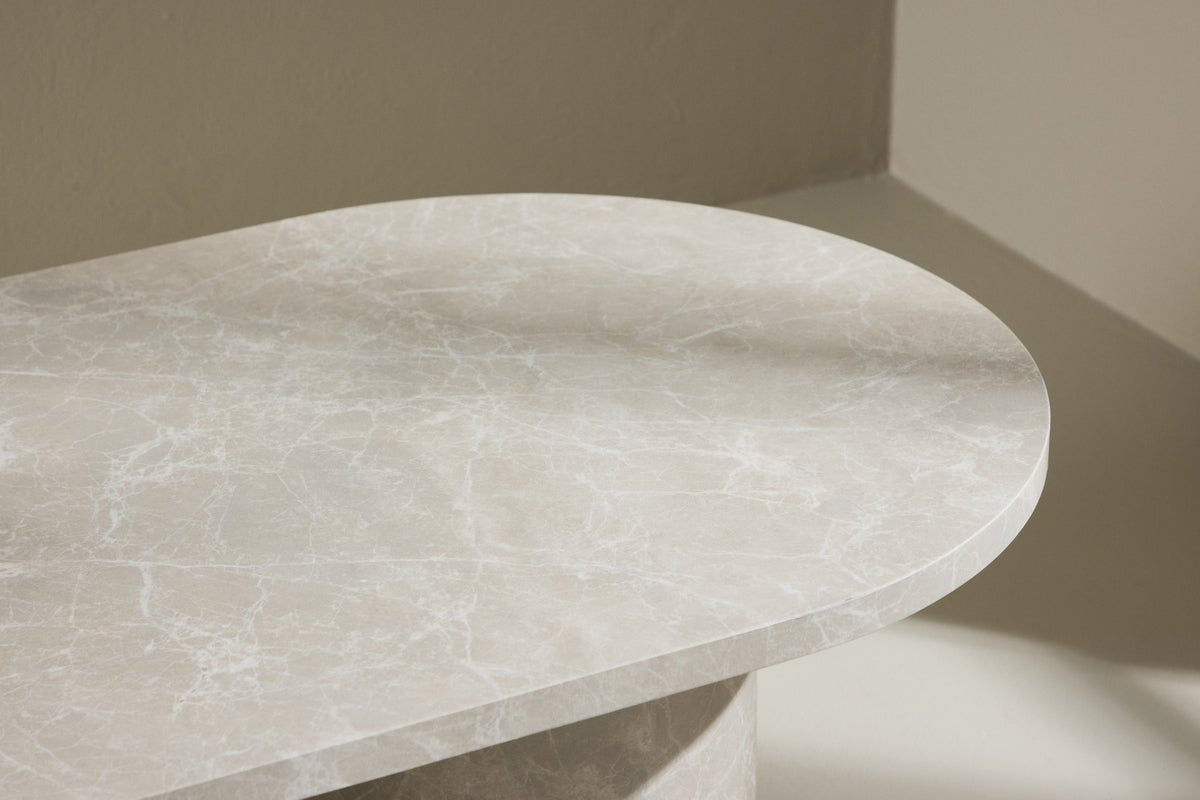 Couchtisch Karito - in Marmoroptik