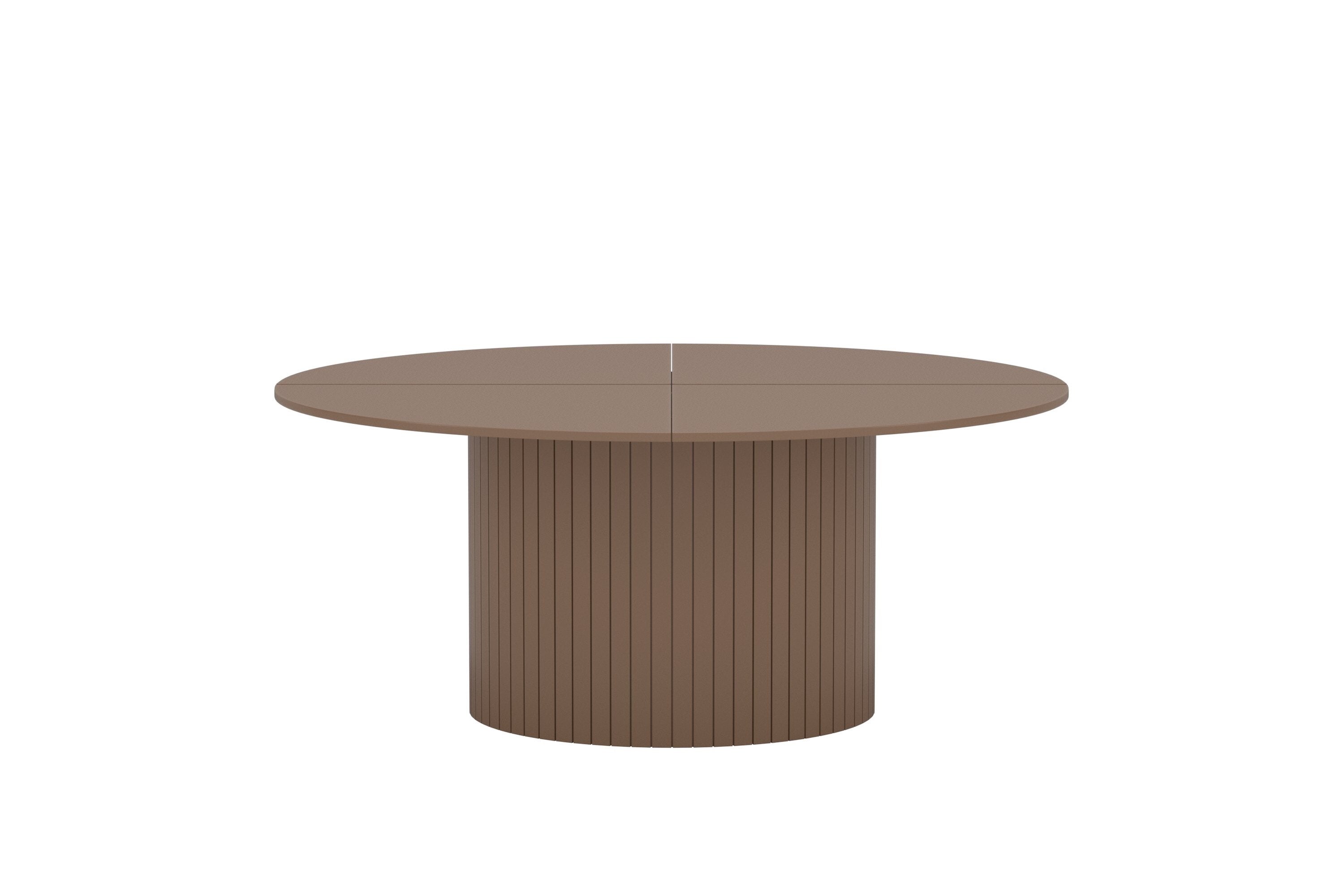 Esstisch Welora - Beige in rundem Design